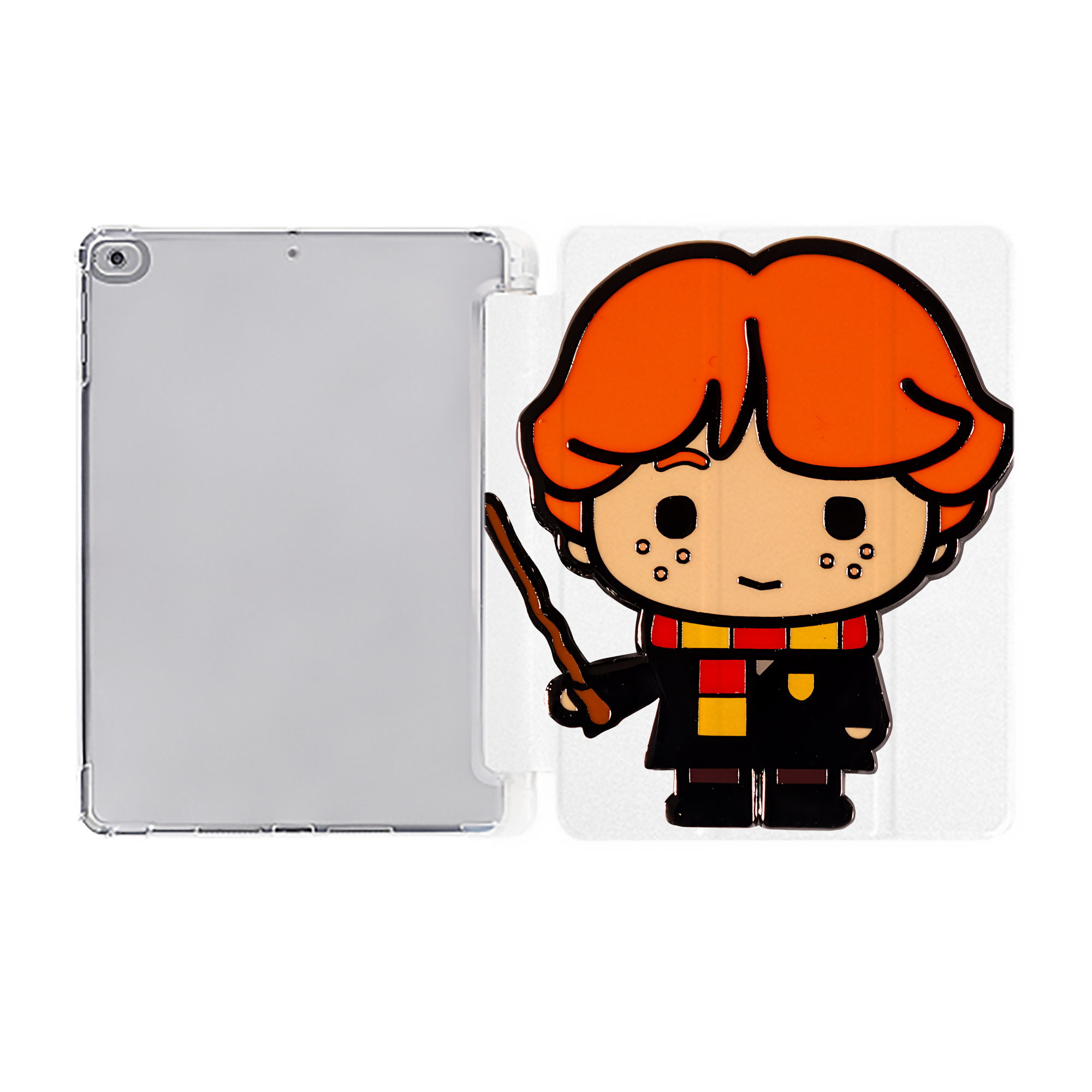 （画像用） Harry Potter ハリー・ポッターシリーズ IPad ケース ペン収納付き 三つ折りスタンド PUレザー×シリコン 対応機種9.5/10.5/10.9インチ